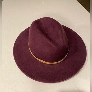 Elegant Burgundy Women's Hat